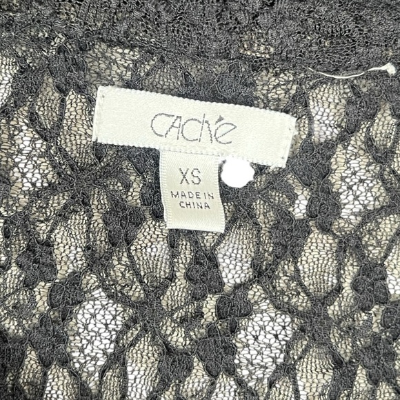 Cache Black Lace Top - Picture 7 of 11